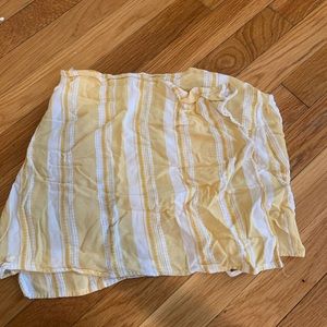 Kendall and Kylie yellow wrap skirt
